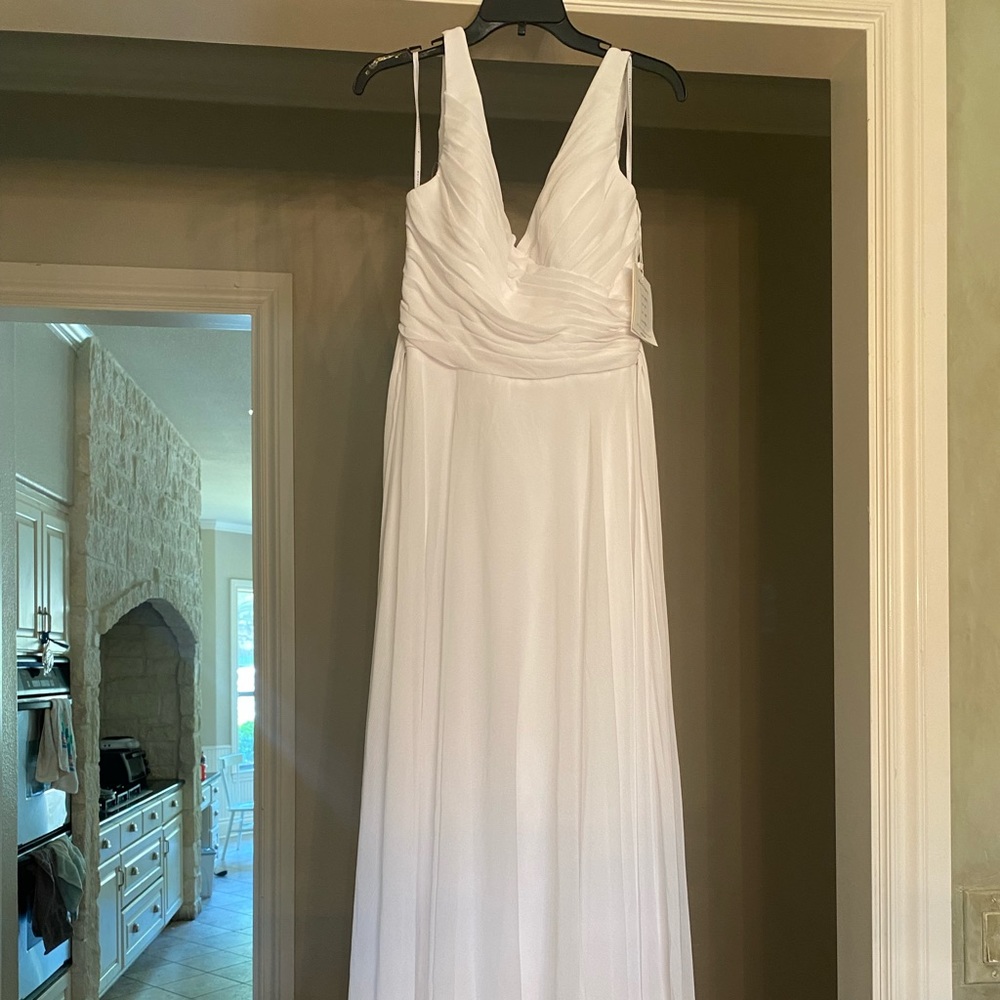 New Chiffon White Gown by Watters